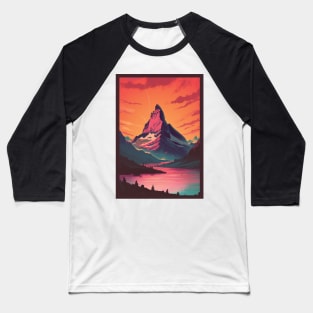 Zermatt,Matterhorn,Switzerland,Poster Baseball T-Shirt